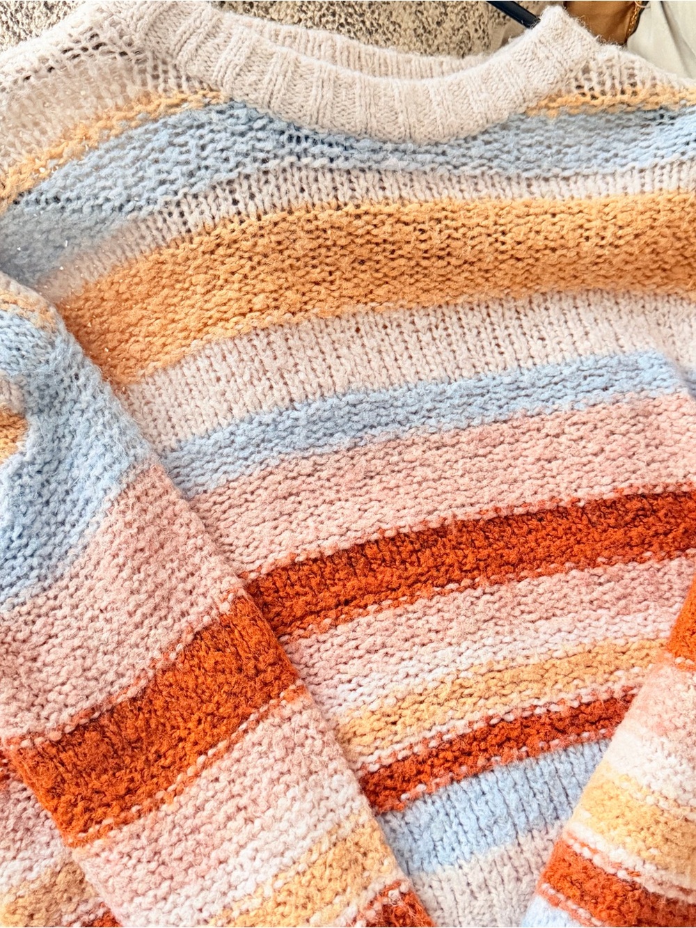 American Eagle Striped Crewneck Sweater - Picture 5 of 7